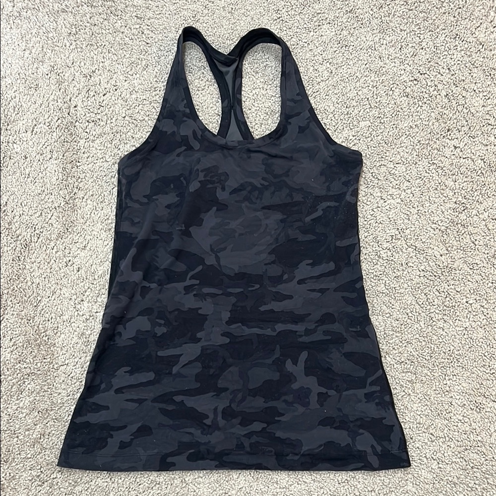 Lululemon Black Camo Tank Top